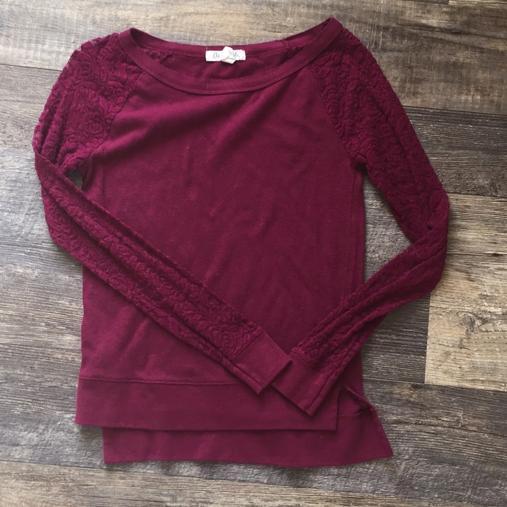 Aeropostale top maroon